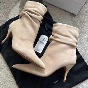 NWT. Brian Atwood x Express slouch suede shoes